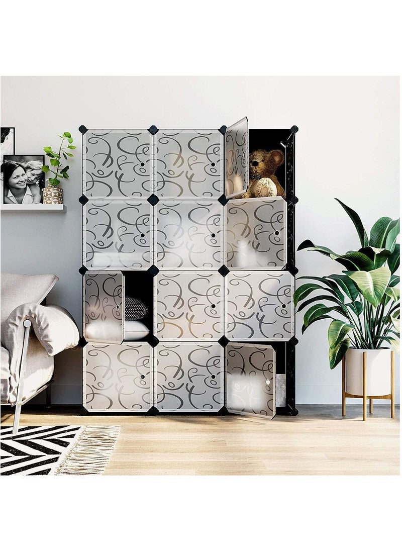 Generic - 12 Cubes Modular Storage Wardrobe Black - Image 1