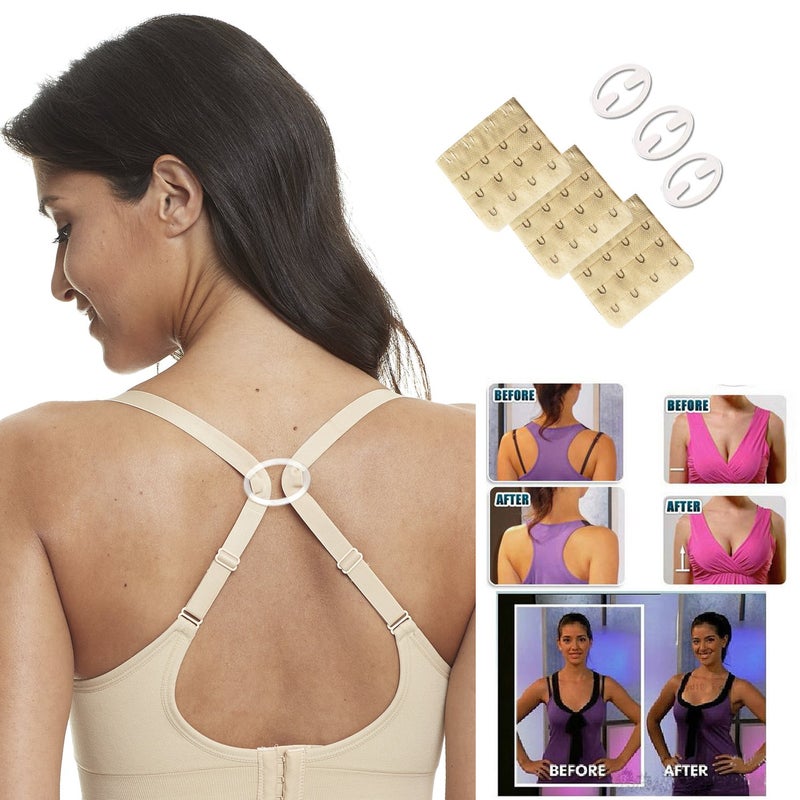 HOFISH Women's Seamless Nursing Maternity Bra Push Up Comfort Sleep Bralette 3PCS/Pack, Medium - Image 4