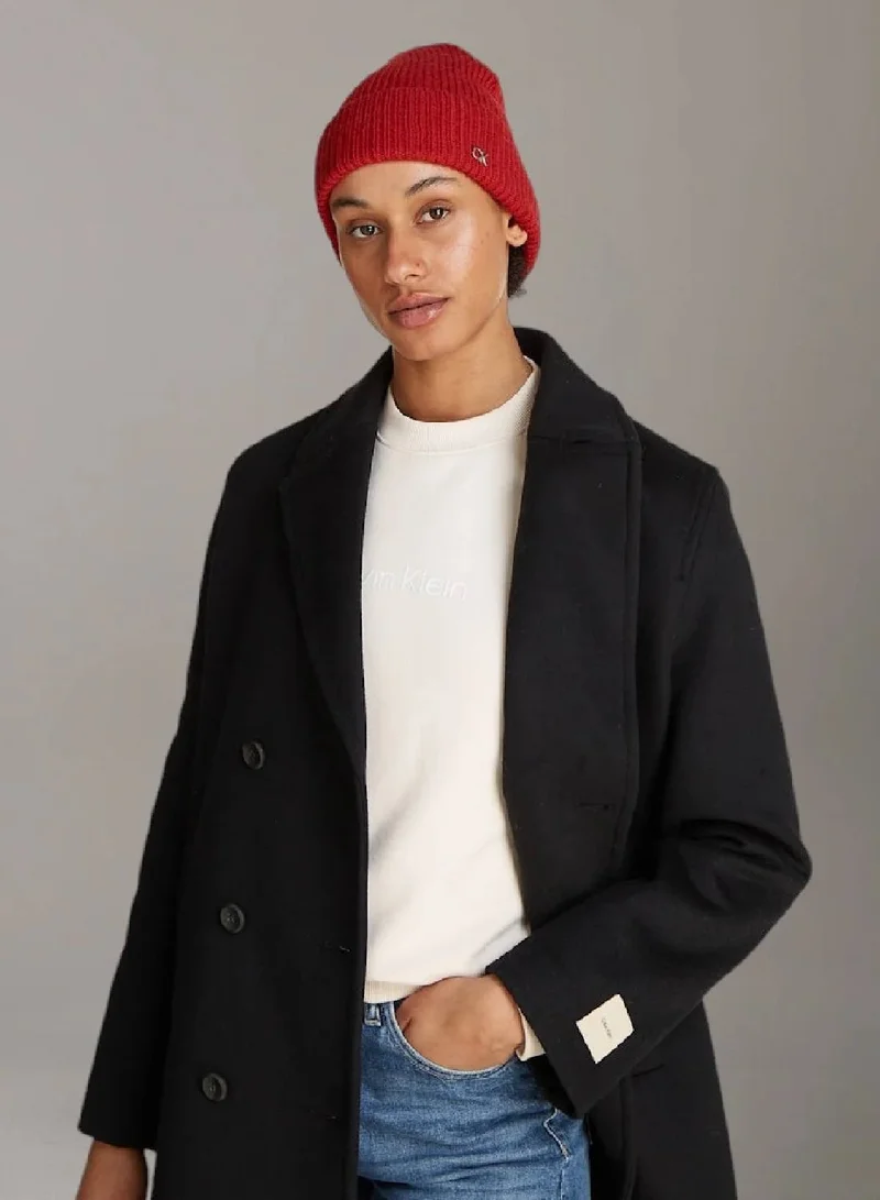 CALVIN KLEIN  Wool Cashmere Blend Beanie for Women | Best Price UAE