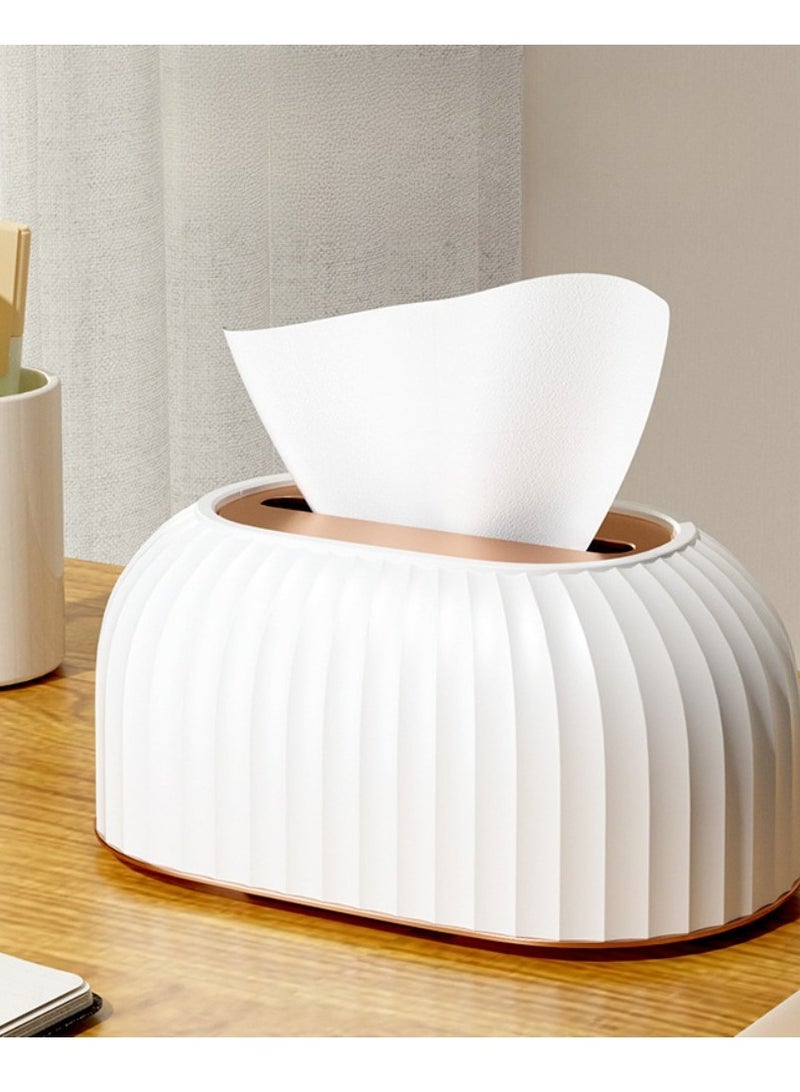Tissue Box Cover Holder,Napkin Storage Box for Living Room Bedroom Bathroom Office Car - Image 1