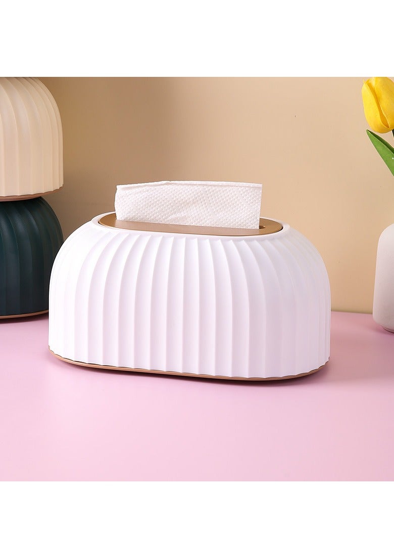 Tissue Box Cover Holder,Napkin Storage Box for Living Room Bedroom Bathroom Office Car - Image 5