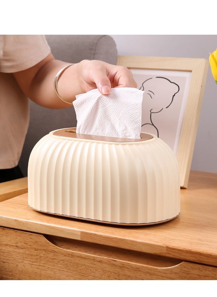 Tissue Box Cover Holder,Napkin Storage Box for Living Room Bedroom Bathroom Office Car - Image 4