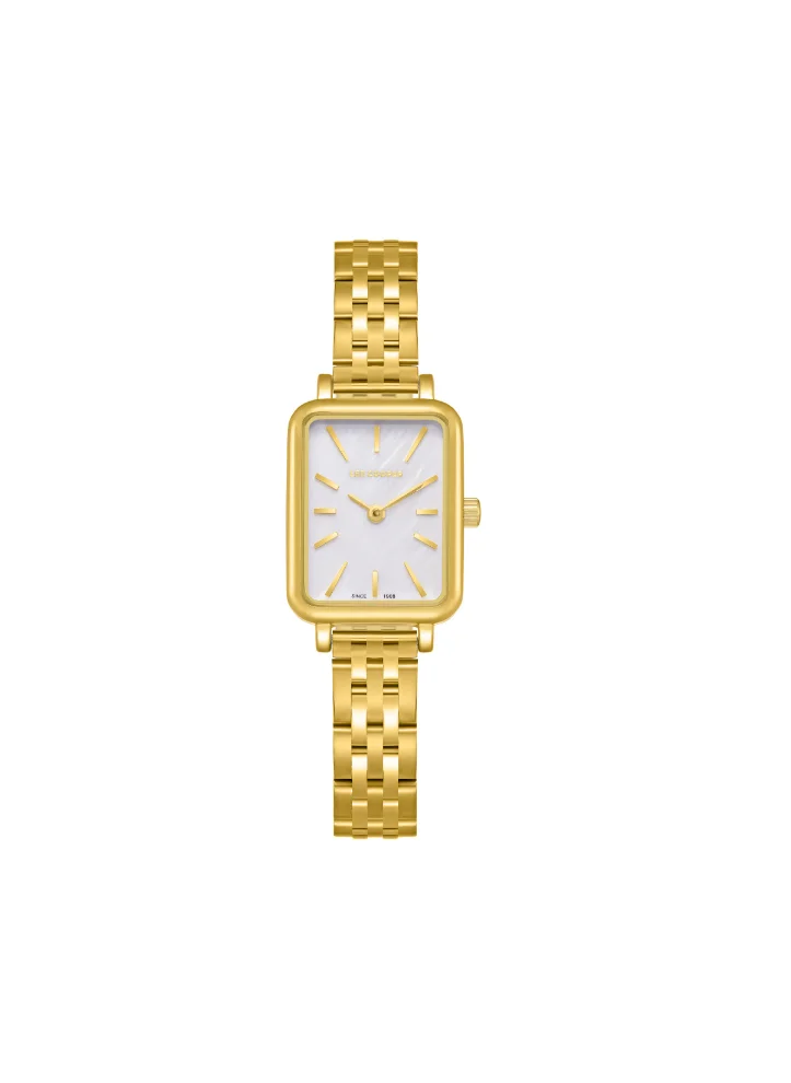 لي كوبر Lee Cooper LC08121.120 Women's Analog Display Watch & Metal Strap Gold