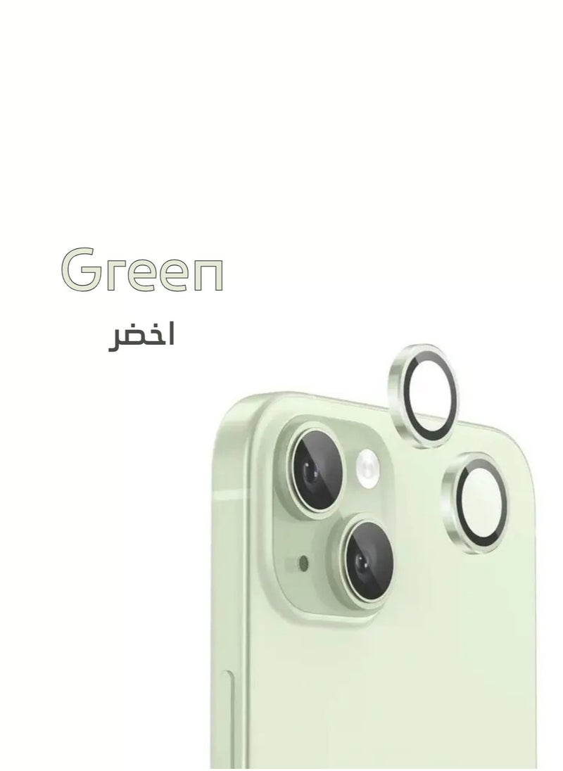 darc iPhone 15 and 15 Plus Camera Lens Protector Anti Fingerprint Green  - Image 3