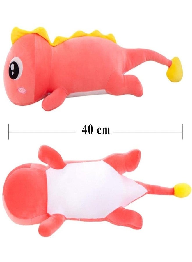 Tickles Dinosaur Super Soft Stuffed Plush Toy Cum Pillow for Kids Boys & Girls Birthday Gift (Color: Pink Size: 40 cm) - Image 5