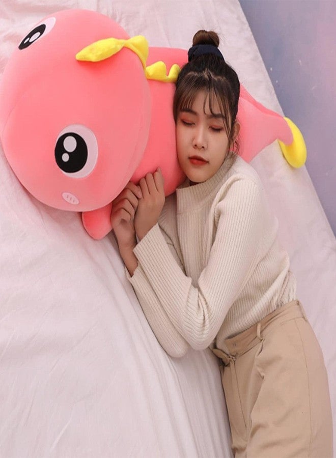 Tickles Dinosaur Super Soft Stuffed Plush Toy Cum Pillow for Kids Boys & Girls Birthday Gift (Color: Pink Size: 40 cm) - Image 3