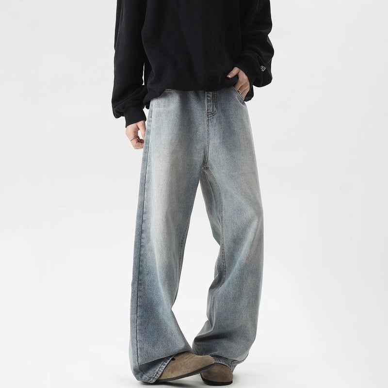 Unisex Casual Daily Denim Jeans - Image 3