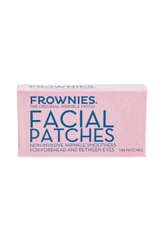 Frownies FROWNIES Forehead and Between the Eyes Wrinkle Patches - Hypoallergenic Facial Patches to Smooth & Soften Forehead Wrinkles & Eleven Lines - For Overnight Use, 144 Patches  - Image 1