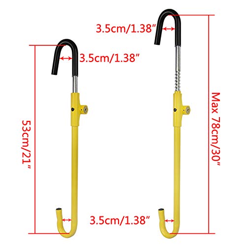KAYCENTOP Car Steering Wheel to Brake Pedal Lock Auto Security Product Anti-Theft Lock Device Bright Yellow Universal - Image 4