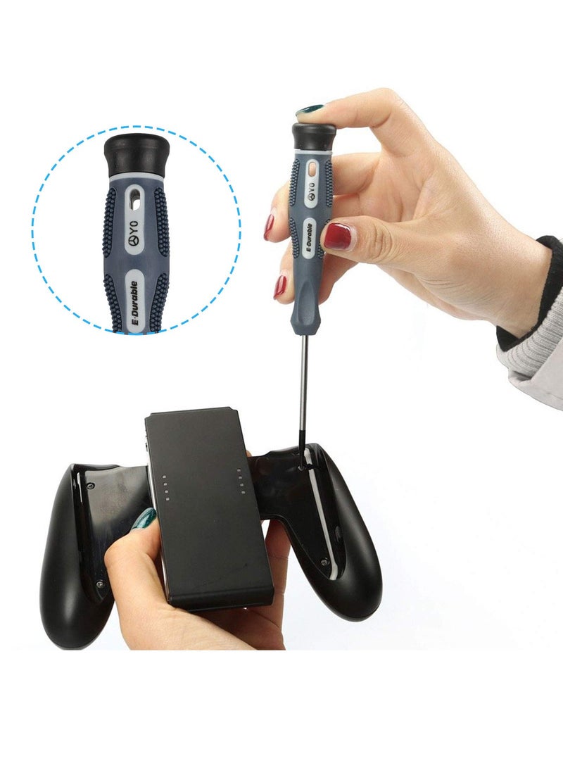 SYOSI Screwdriver Set for Nintendo Switch, Tri wing Screwdriver Repair Kit Y Shaped Tip & Cross Shaped Magnetic Screwdrivers, Compatible Compatible for Switch Joy Con Controller Set of 3 - Image 3