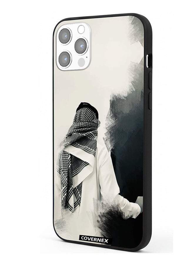 Covernex Apple iPhone 12 Pro Protective Case Cover Printed Featuring Minimalist Monochrome - Image 1