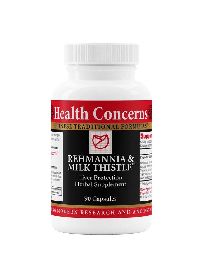 Health Concerns Health Concerns Rehmannia & Milk Thistle - Liver Support & Blood Health Supplement - 90 Capsules - Image 1
