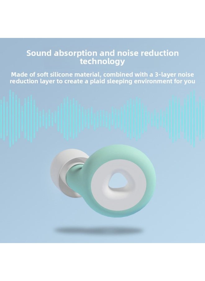 Generic - Hot Sale Noise Reduction Earplugs Special For Swimming And Sleeping Super Soundproof Earplugs Anti-noise Earplugs Direct Sales Printable-Color:Pure White (color Box) + Large And Medium Small Size Ear Cap - Image 1
