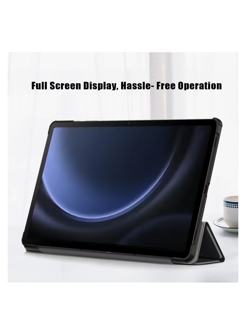 Tablet Case for Samsung Galaxy Tab S9 FE Plus 12.4 inch Protective Stand Case Hard Shell Cover - Image 4