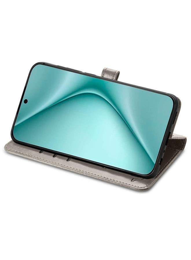 اس-توب جراب لهاتف Huawei Pura 70 مصنوع من الجلد المنقوش بنقشة قطة وكلب - Image 4