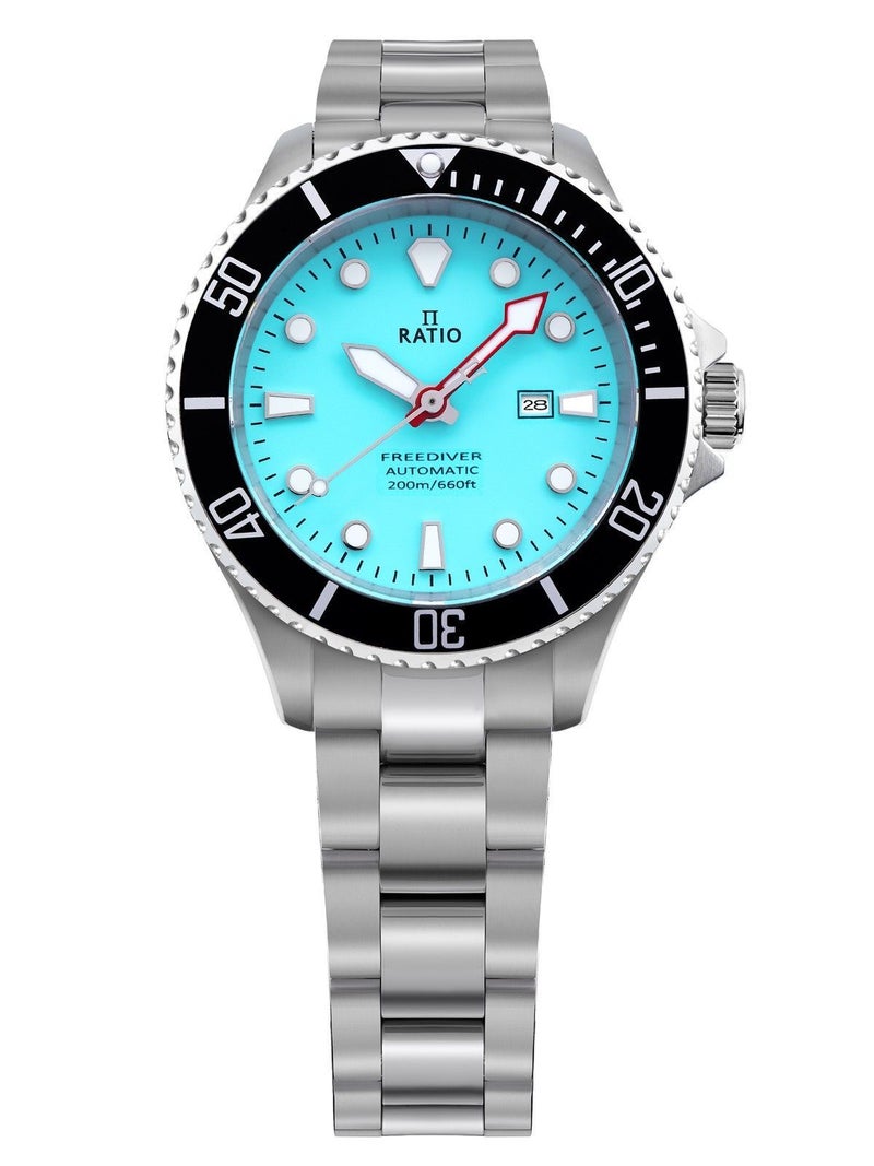 Ratio FreeDiver Ice Blue Dial Automatic Diver's 200M Women's Watch RTFL837 - Image 1