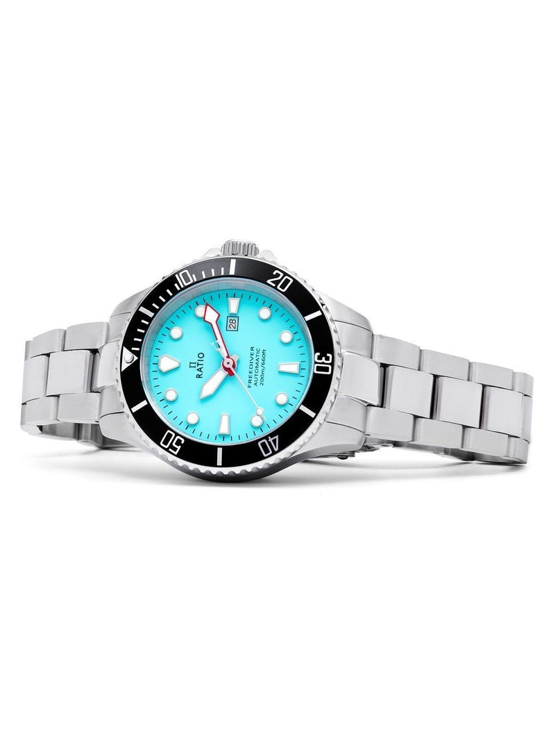 Ratio FreeDiver Ice Blue Dial Automatic Diver's 200M Women's Watch RTFL837 - Image 2
