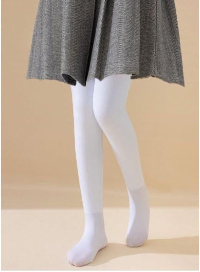 Girls' warm, soft tights, 2-pack, black and white - Image 5