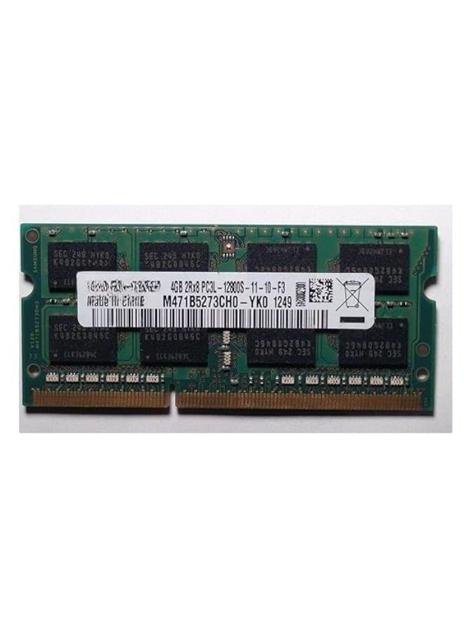 رام لابتوب 4 جيجابايت DDR3L بسرعة 1600 ميجاهرتز، ذاكرة SODIMM ‏204 دبوس، PC3L-12800S، ‏2Rx8، بجهد 1.35 فولت، ترقية لتحسين أداء أجهزة اللابتوب المتوافقة