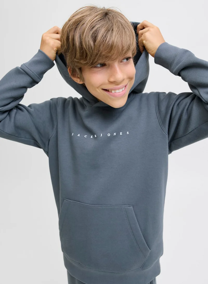 Jack & Jones Junior Kids Jjestar Logo Hoodie