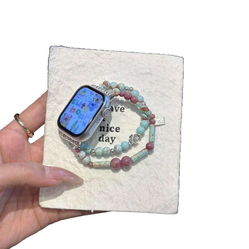 سوار ساعة ذكية سوار راتنج متوافق مع Apple Watch 38/40/41/42/44/45/49mm بملاءمة قابلة للتعديل وحزام بديل باللون أسود قابل للتعديل - Image 5
