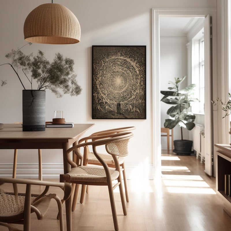 Poster Master Vintage Gustave Dore Poster - Retro Vision of The Empyrean Print - The White Rose Art - Gift for Men & Women - Great Decor for Living Room, Bedroom or Office - 8x10 UNFRAMED Wall Art - Image 5