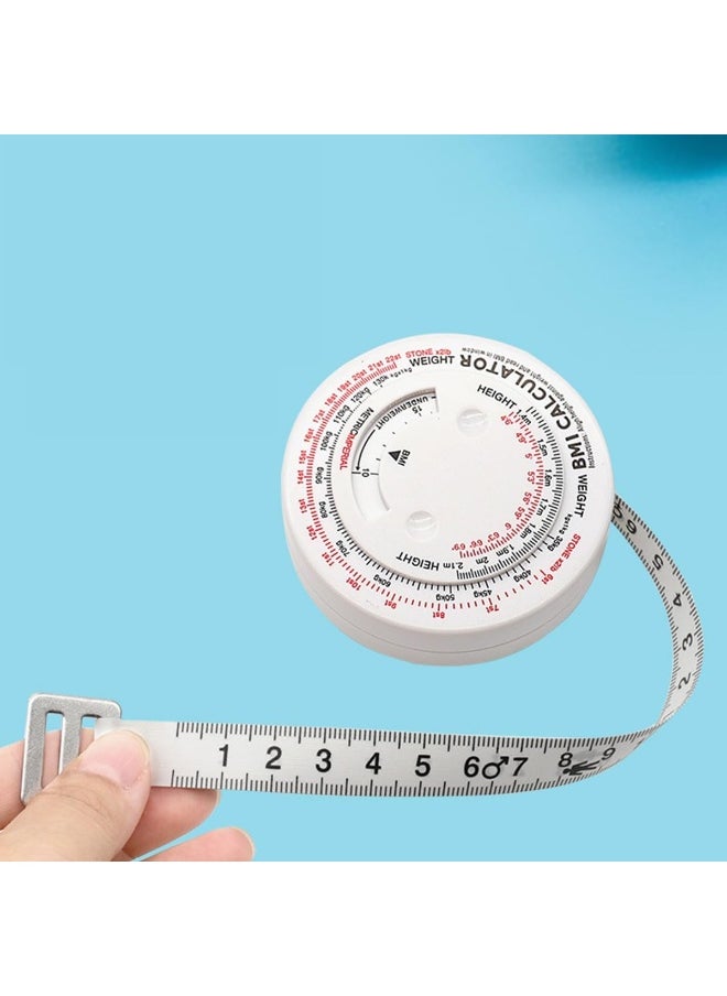 ECVV - BMI Measuring Tape BMI Wheel Calculator Body Mass Index Calculator, Body Tape Measure for Body Waist Weight Health Accurate Measurement - Image 1