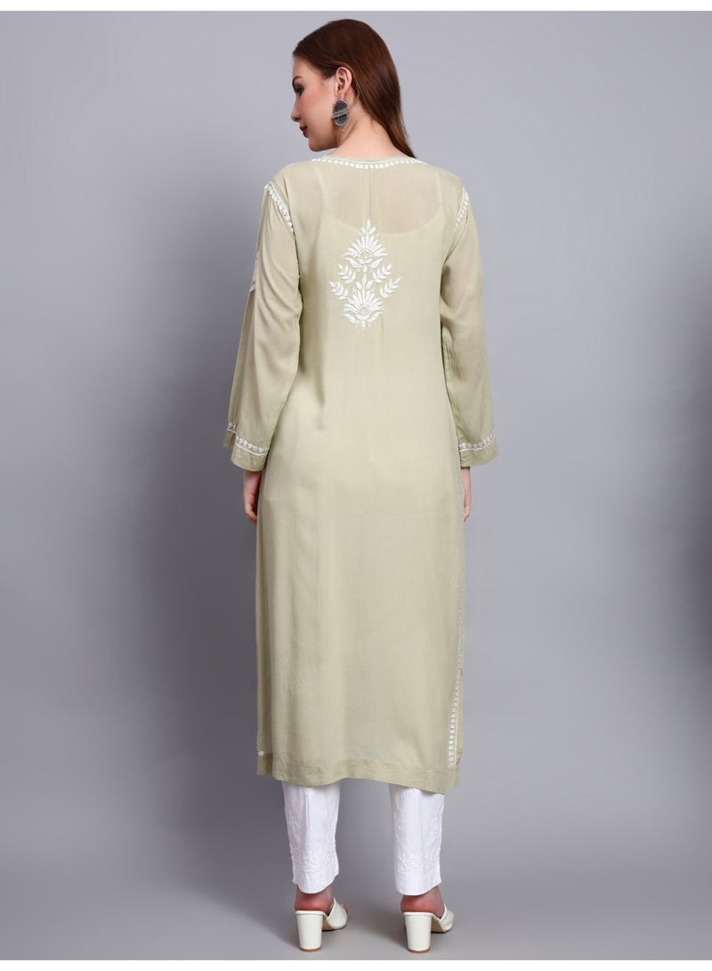 الايا كرتا مودال مطرزة يدويًا بشيكانكاري - Image 2