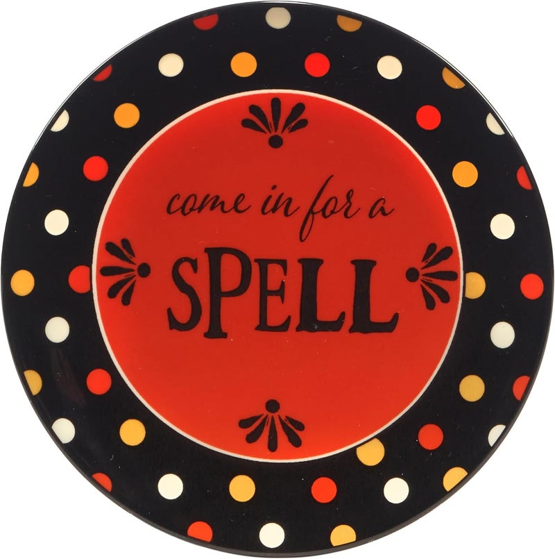 Certified International مجموعة أطباق كانابي غداء هالوين المخيف المعتمدة دوليًا 6 من 4 ألوان متعددة - Image 3