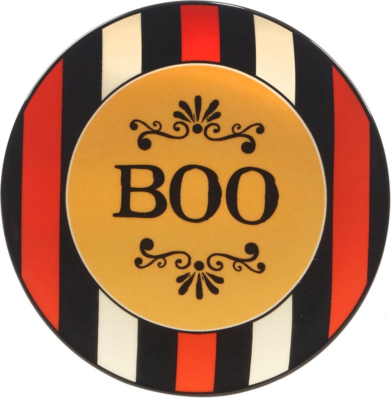 Certified International مجموعة أطباق كانابي غداء هالوين المخيف المعتمدة دوليًا 6 من 4 ألوان متعددة - Image 2