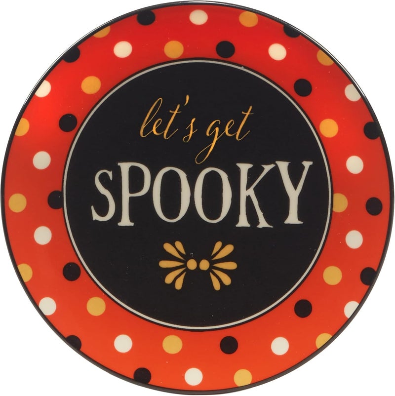 Certified International مجموعة أطباق كانابي غداء هالوين المخيف المعتمدة دوليًا 6 من 4 ألوان متعددة - Image 5