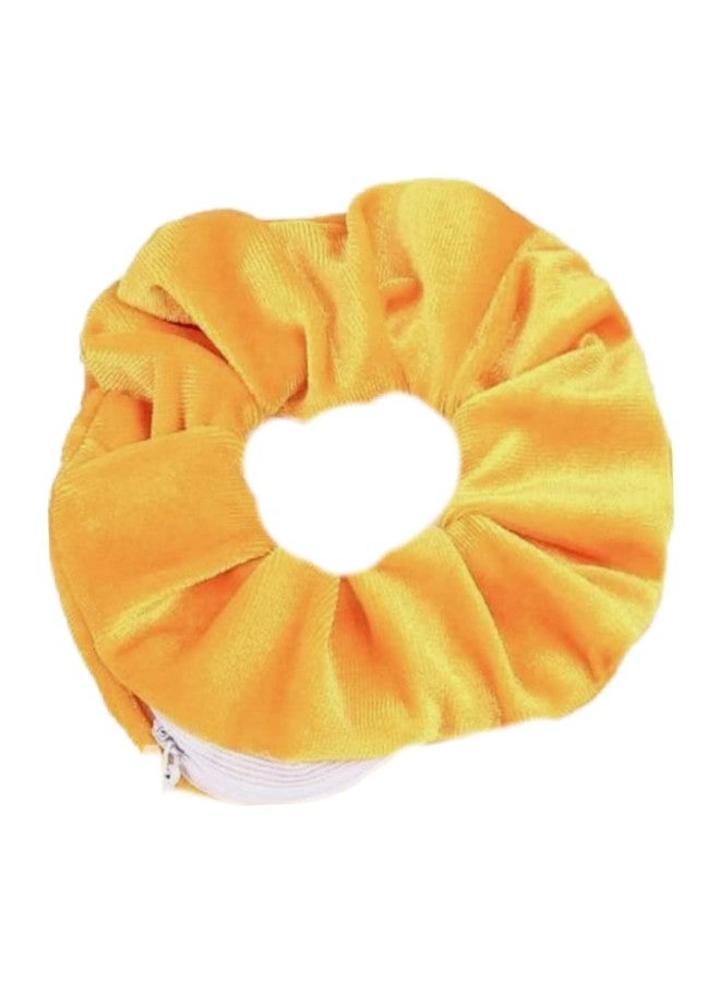 IBDA ربطة شعر مخملية بسحاب سري من إيبدا، ربطات شعر بجيب سري مخفي، مجموعة محفظة نقود، مصنوعة يدوياً، إكسسوارات رأس قابلة للتعديل (عبوة من قطعة واحدة) - Image 1