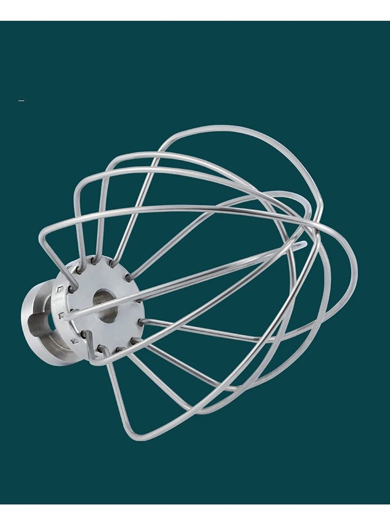 KASTWAVE Stainless steel Wire Whip Attachment for KitchenAid Tilt-Head Stand Mixer Accessory K45WW Replacement, Egg Cream Stirrer, Cakes Mayonnaise Whisk, Whipping Egg White, Dishwasher Safe - Image 1