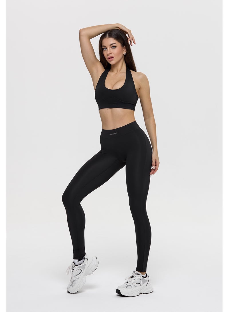 Bona Fide Addiction Black – High Waisted Sculpting Leggings for Women - Image 3