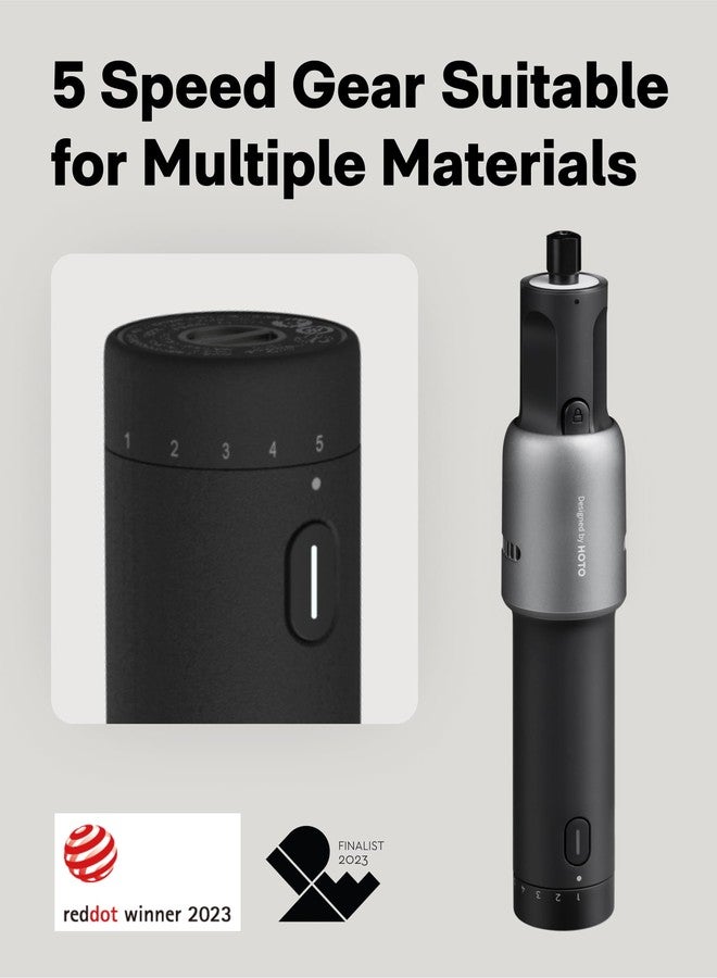 هوتو مجموعة أدوات دوارة لاسلكية من هوتو، محرك بدون فرشاة، 25000 دورة في الدقيقة، 5 سرعات متغيرة، 35 ملحقًا، إضاءة ليد، قابلة لإعادة الشحن عبر منفذ USB-C، لطابعات ثلاثية الأبعاد، الصنفرة، التلميع، الحفر، النحت، القطع، الحرف اليدوية - Image 2