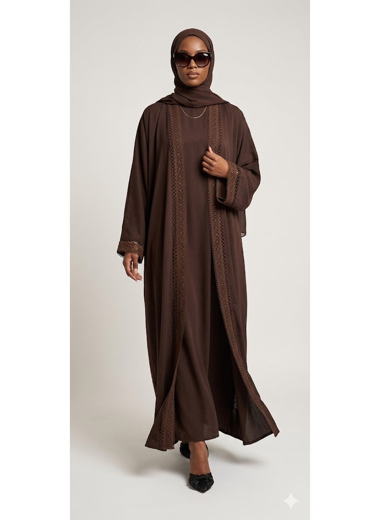 2 piece open Abaya - Image 1