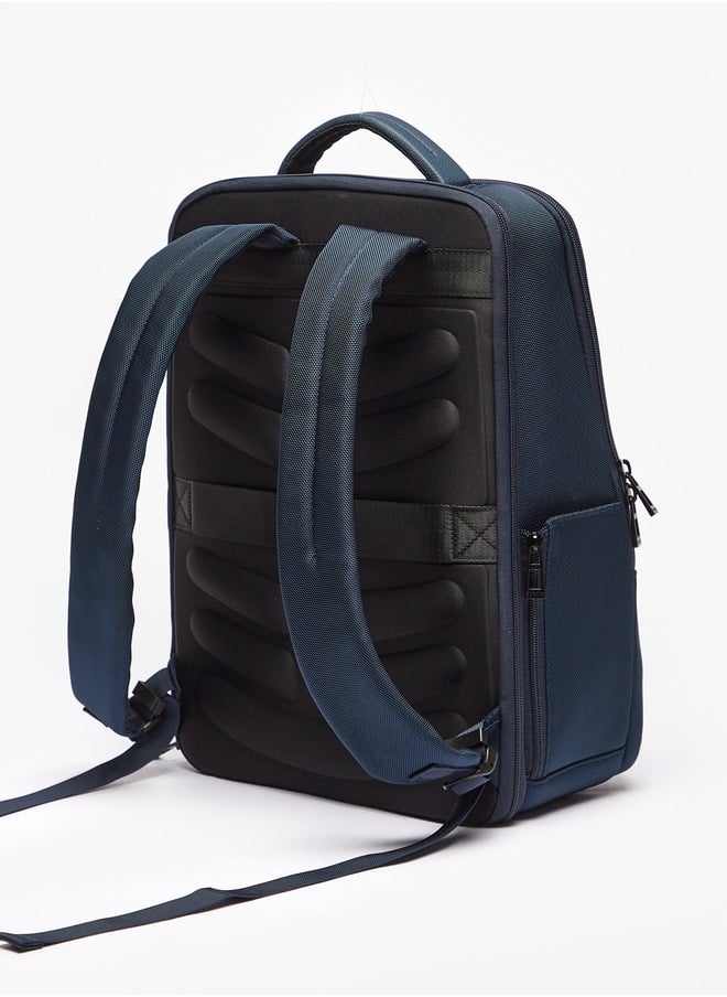 DUCHINI - Textured Backpack with Zip Closure - Image 1