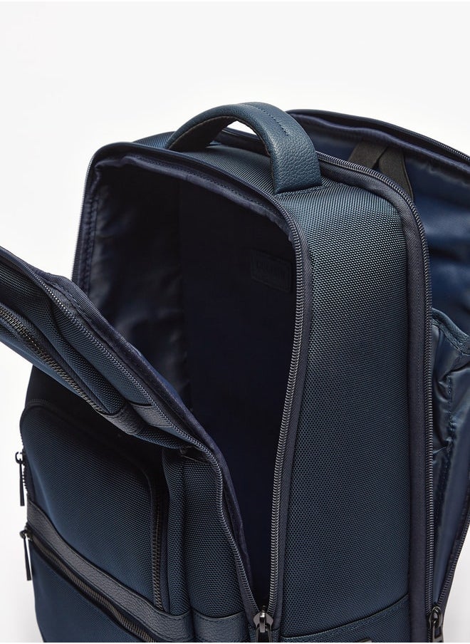 DUCHINI - Textured Backpack with Zip Closure - Image 1