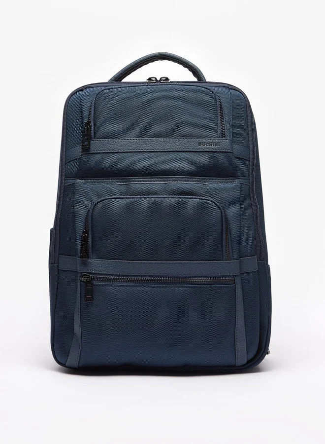 Duchini Textured Backpack with Zip Closure
