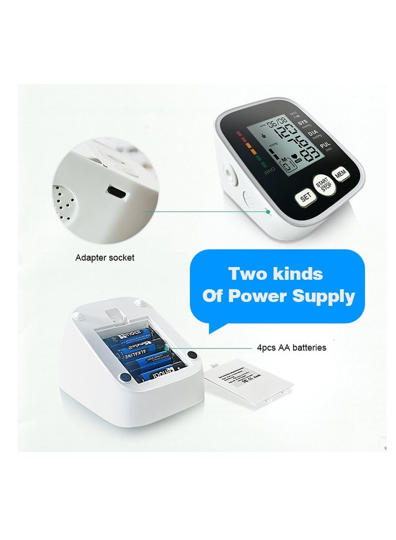 REALBLAD Blood Pressure Monitor, LCD Display Large Screen Fully Automatic Accurate Readings Adjustable bp Cuff Upper Arm Blood Pressure Machine, Voice Prompt, Irregular Heartbeat Detection, Clear Display - Image 5