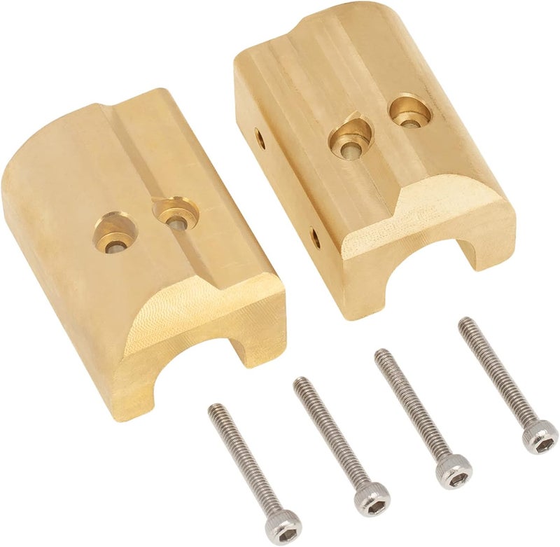 klarako 2PCS RC Car Brass Axle Counter Weight AR44 for Axial SCX10 II 90047 1/10 Remote Control Crawler Hobby Car Model Upgrade Replacement Accessories - Image 3