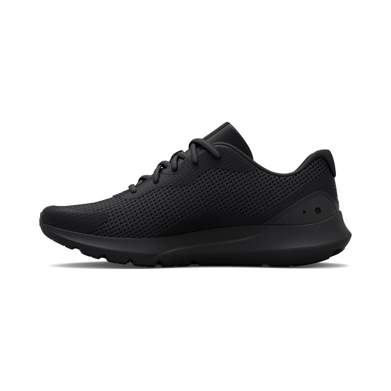 Under Armour Men's Surge 3, Black/Black, 10.5 Medium US - Image 3
