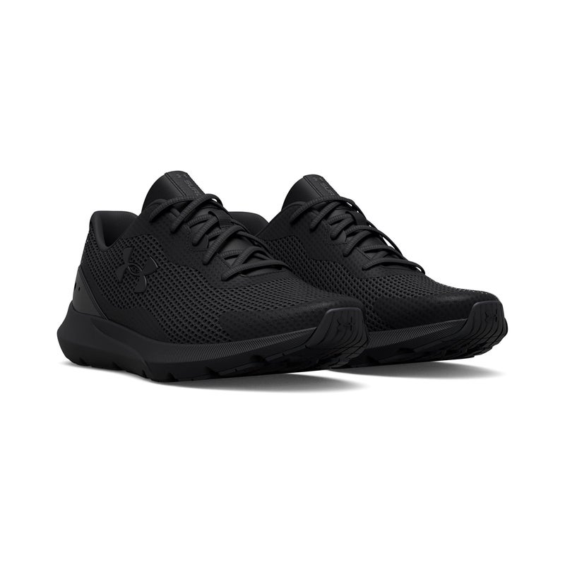 Under Armour Men's Surge 3, Black/Black, 10.5 Medium US - Image 5