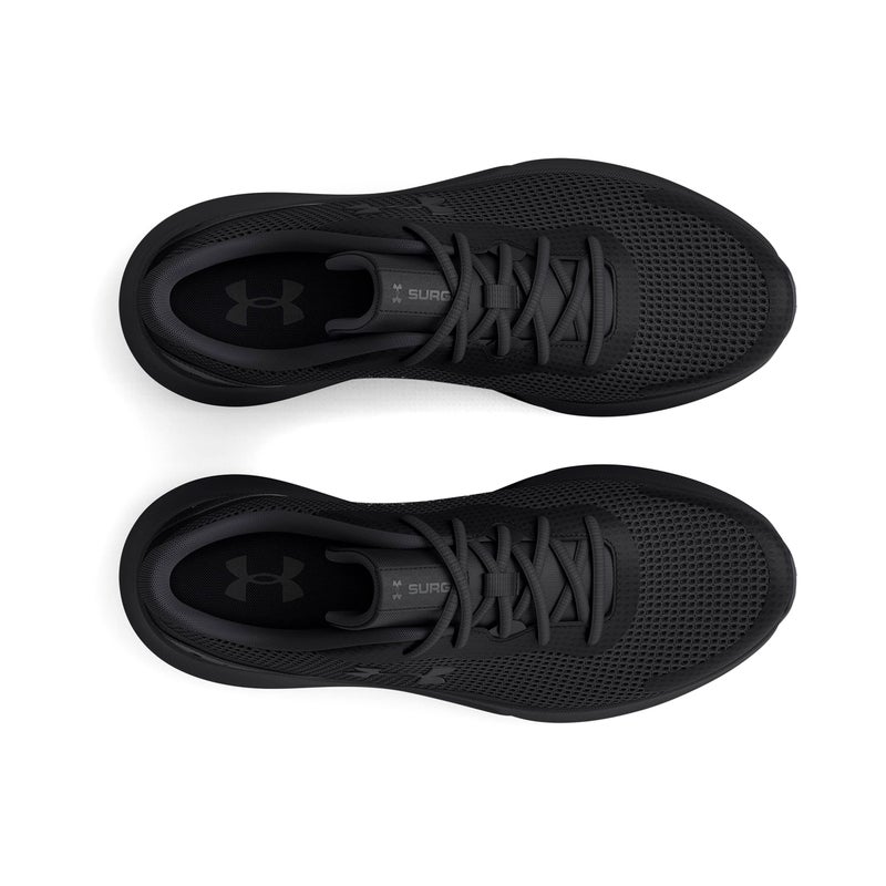 Under Armour Men's Surge 3, Black/Black, 10.5 Medium US - Image 4