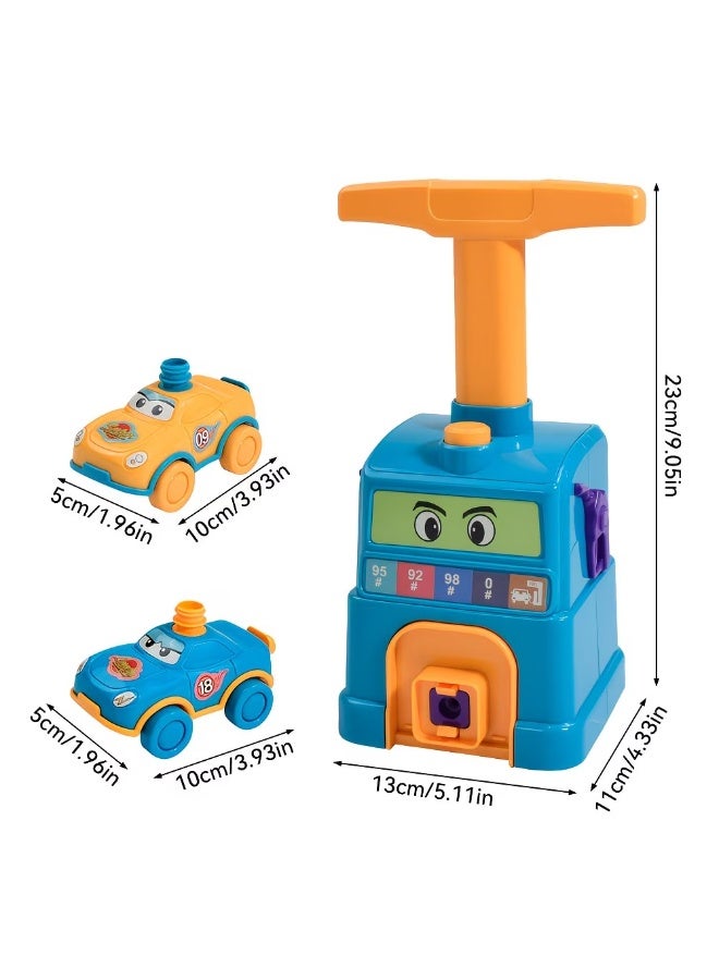 M MIAOYAN Balloon Powered Car Launcher Toy, Manual Air Pump Inertia Race Car STEM Educational Playset for Kids - Image 4