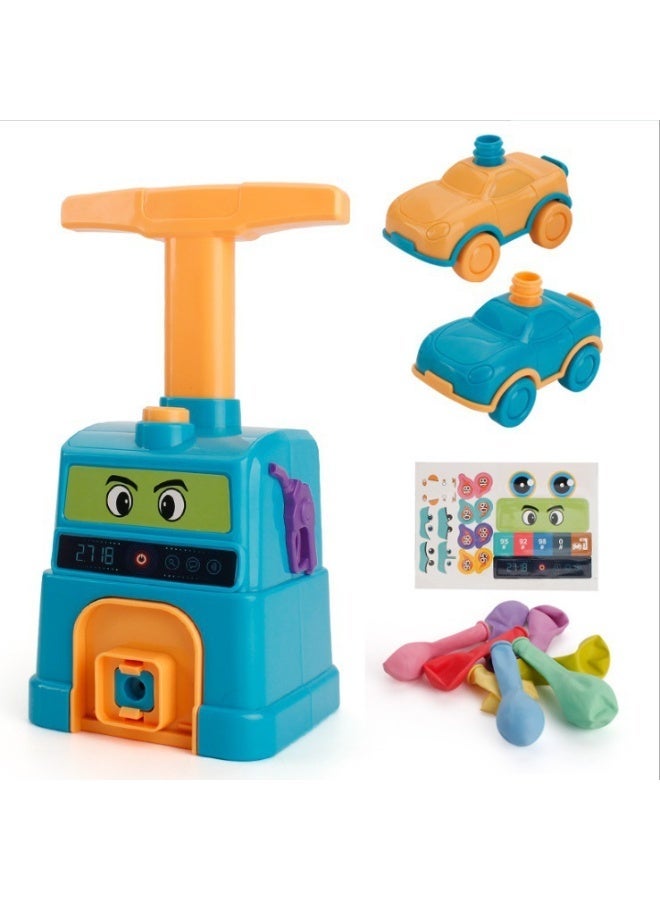M MIAOYAN Balloon Powered Car Launcher Toy, Manual Air Pump Inertia Race Car STEM Educational Playset for Kids - Image 1