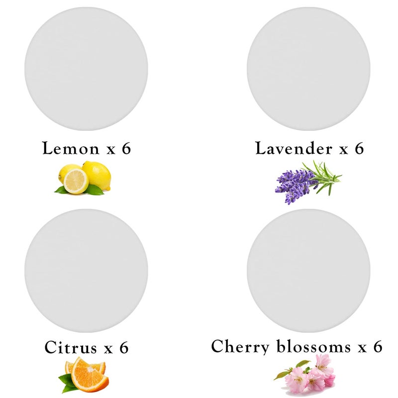 Maitys 24 Pcs Fragrance Discs Replacement Steam Mop Scent Practical Fragrance Compatible with Powerfresh and Symphony Series, Compatible with Model 1940, 1806 and 1132(Fresh Fragrances,24 Pcs) - Image 2