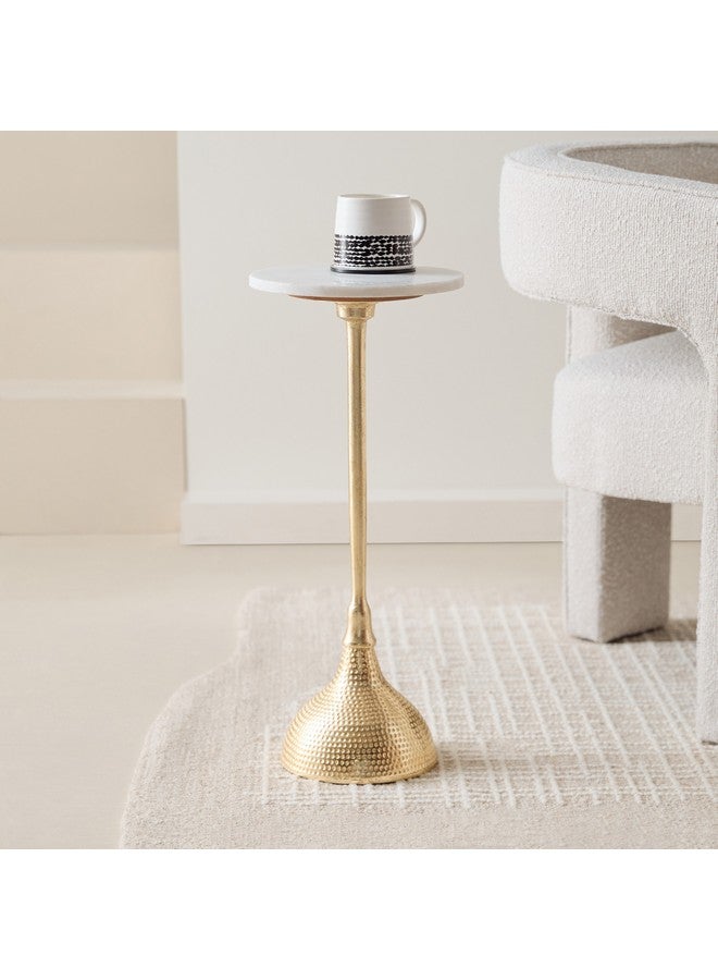 Home Box طاولة جانبية بسطح رخام جيمس 25 × 55 × 25 سم - Image 1