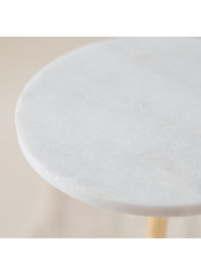 Home Box طاولة جانبية بسطح رخام جيمس 25 × 55 × 25 سم - Image 3