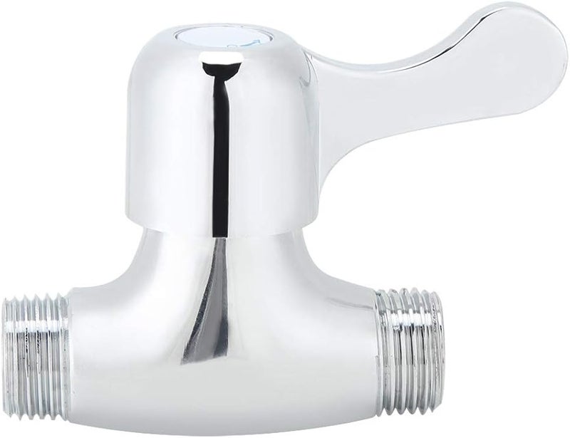 1 2in Threaded Brass Straight Stop Valve Water Shut Off For Home Bathroom Pipe - Image 2